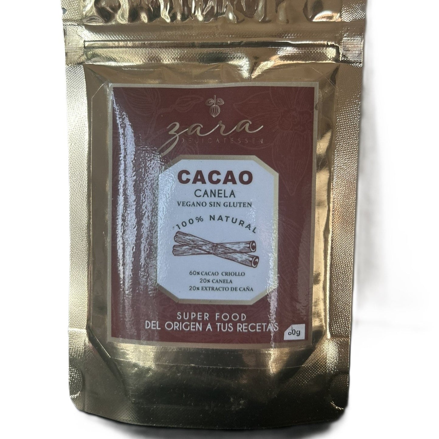 Cacao with cinnamon, 80gr.