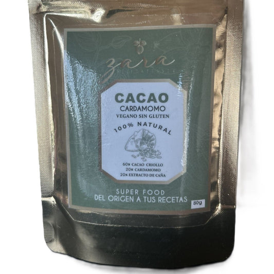 Cacao with cardamom, 80gr.