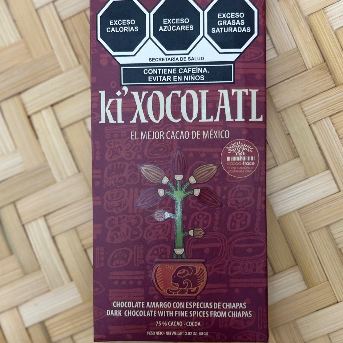 Semi-Bitter Chocolate with spices 75% cacao, 80g